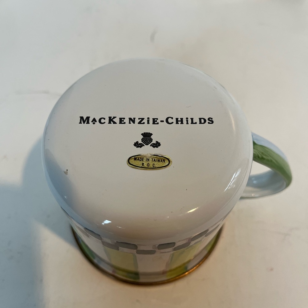 Vintage MacKenzie-Childs Enamelware Child's 3-Piece Dinner Set Frog Design - Picture 9 of 10